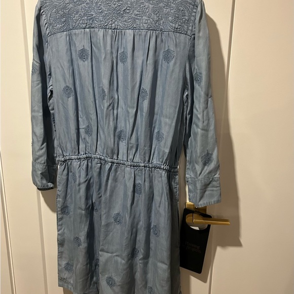 NWT ANTHROPOLOGIE Holding Horses Chambray Dress XL - Picture 7 of 7